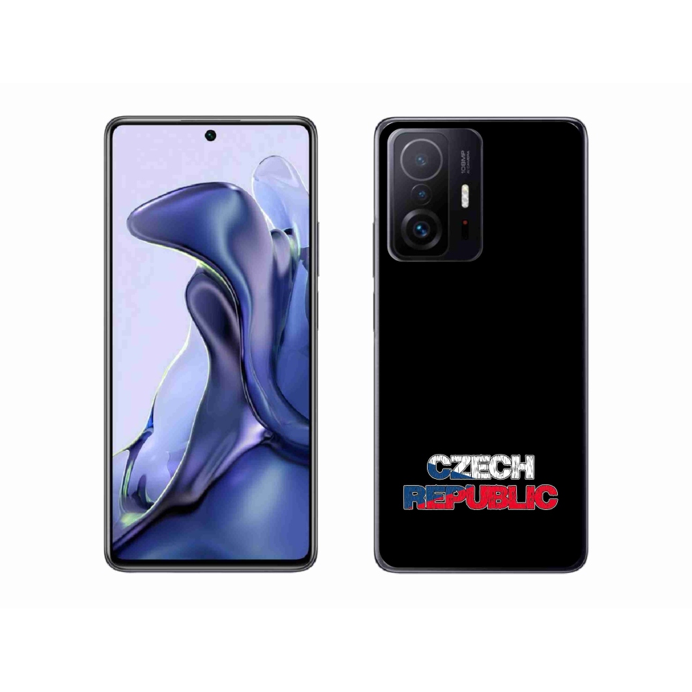 Gél borítás mmCase a Xiaomi 11T Pro - Csehország fekete háttérrel