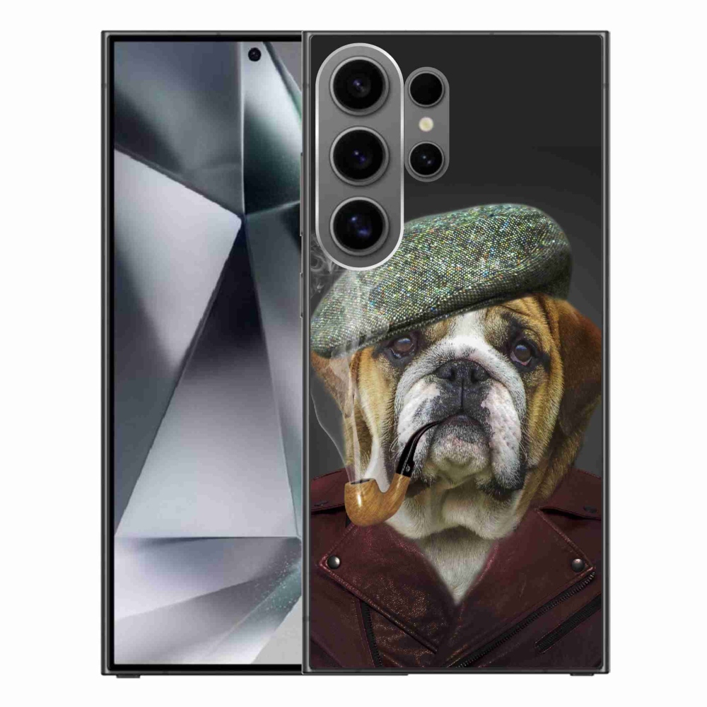 Gél borítás mmCase Samsung Galaxy S24 Ultra - kutya csővel