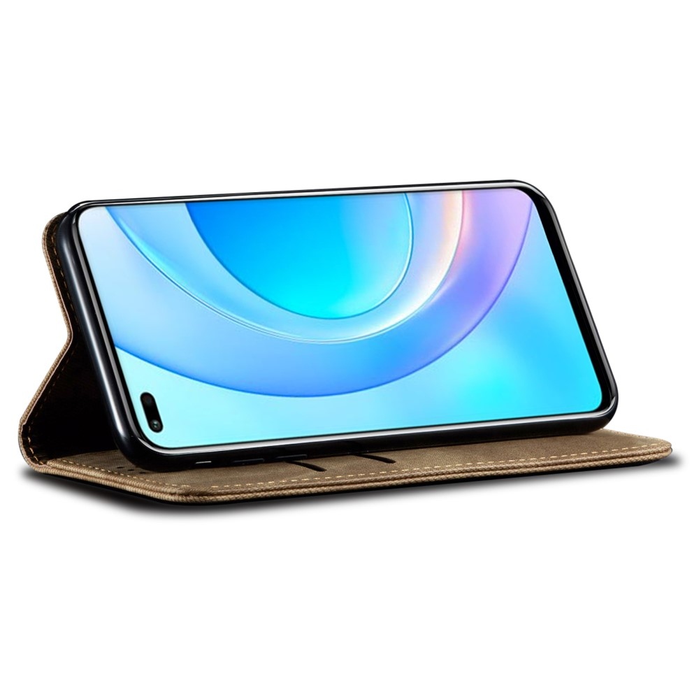 Jeanse könyvtáska Honor 400 Pro-hoz - khaki színű