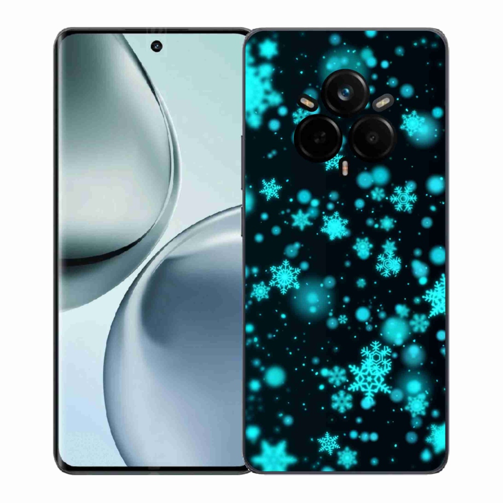 Gél borítás mmCase a Realme 14 Pro 5G készülékhez - hópelyhek 1