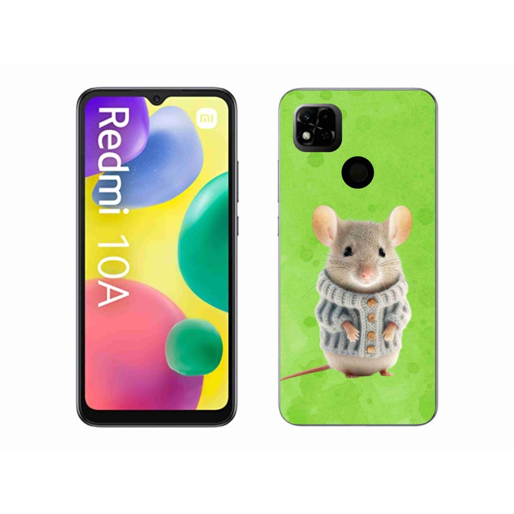 Gél borítás mmCase a Xiaomi Redmi 10A - egér pulóverben