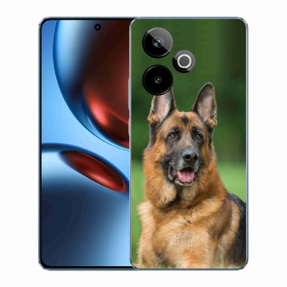 Rugalmas zselés tok mmCase képpel a Realme GT 7 5G/GT 7T 5G - Német juhászkutyához
