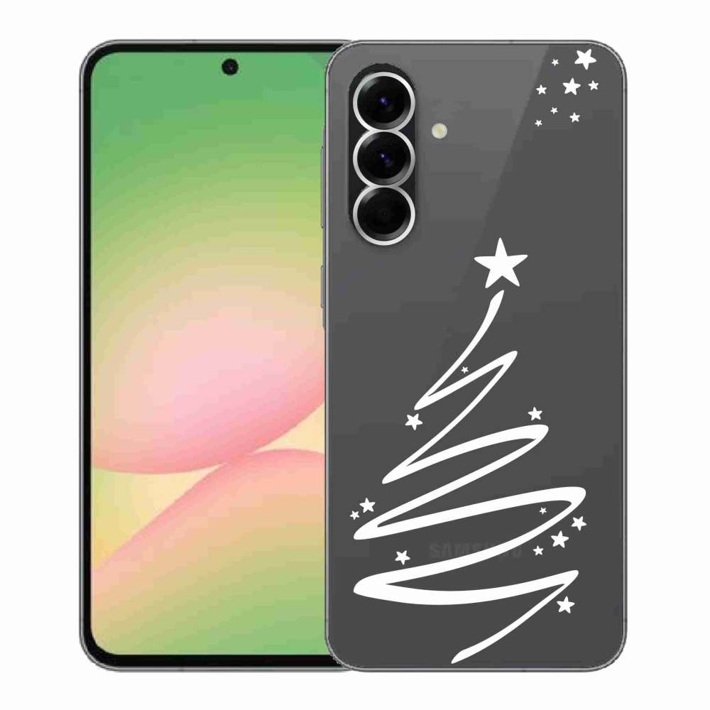 Gél borító mmCase Samsung Galaxy A56 5G - fehér fa átlátszó háttéren