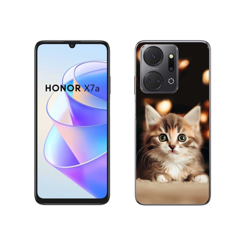 Gél borítás mmCase a Honor X7a számára - aranyos cica 2