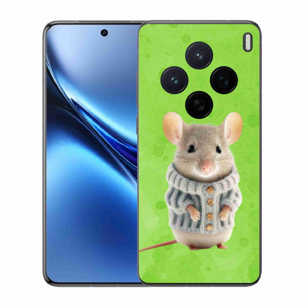 Zselés borítás mmCase a Vivo X200 5G-hez - egér pulóverben