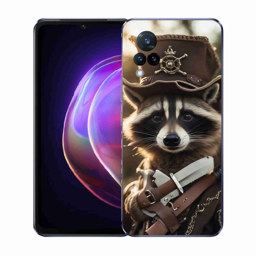 Gél borító mmCase a Vivo V21 4G/5G készülékhez - mosómedve egyenruhában