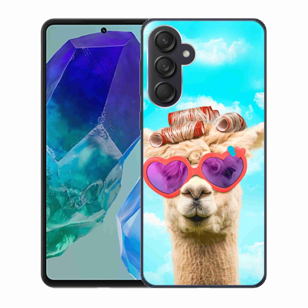 Zselés borítás mmCase Samsung Galaxy M55 5G - szemüveges láma