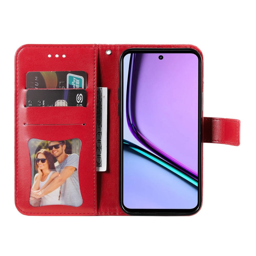 Mandala könyvtáska a Realme C67 készülékhez - piros