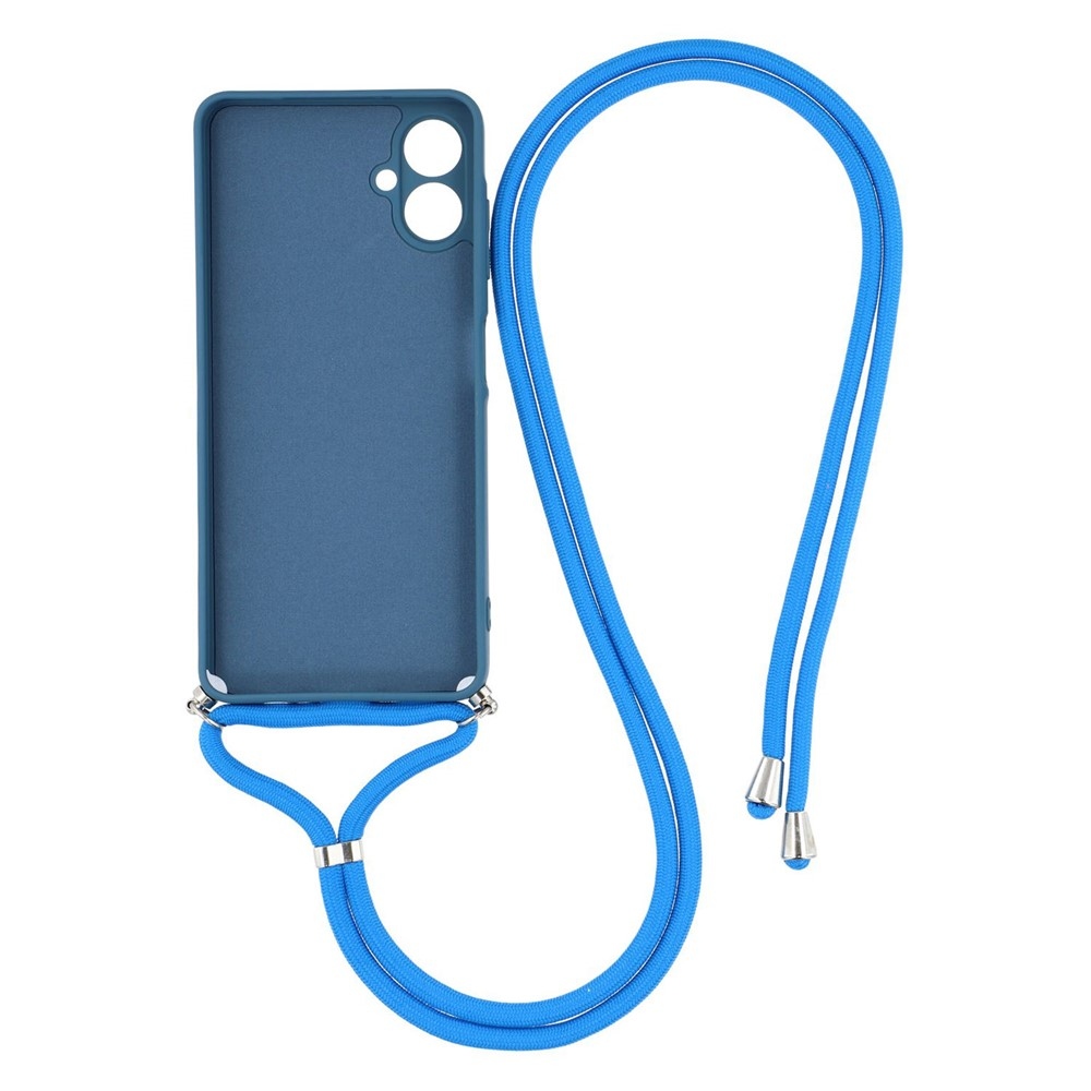 Bélés zselés tok húzózsinórral Samsung Galaxy A07 4G - kék