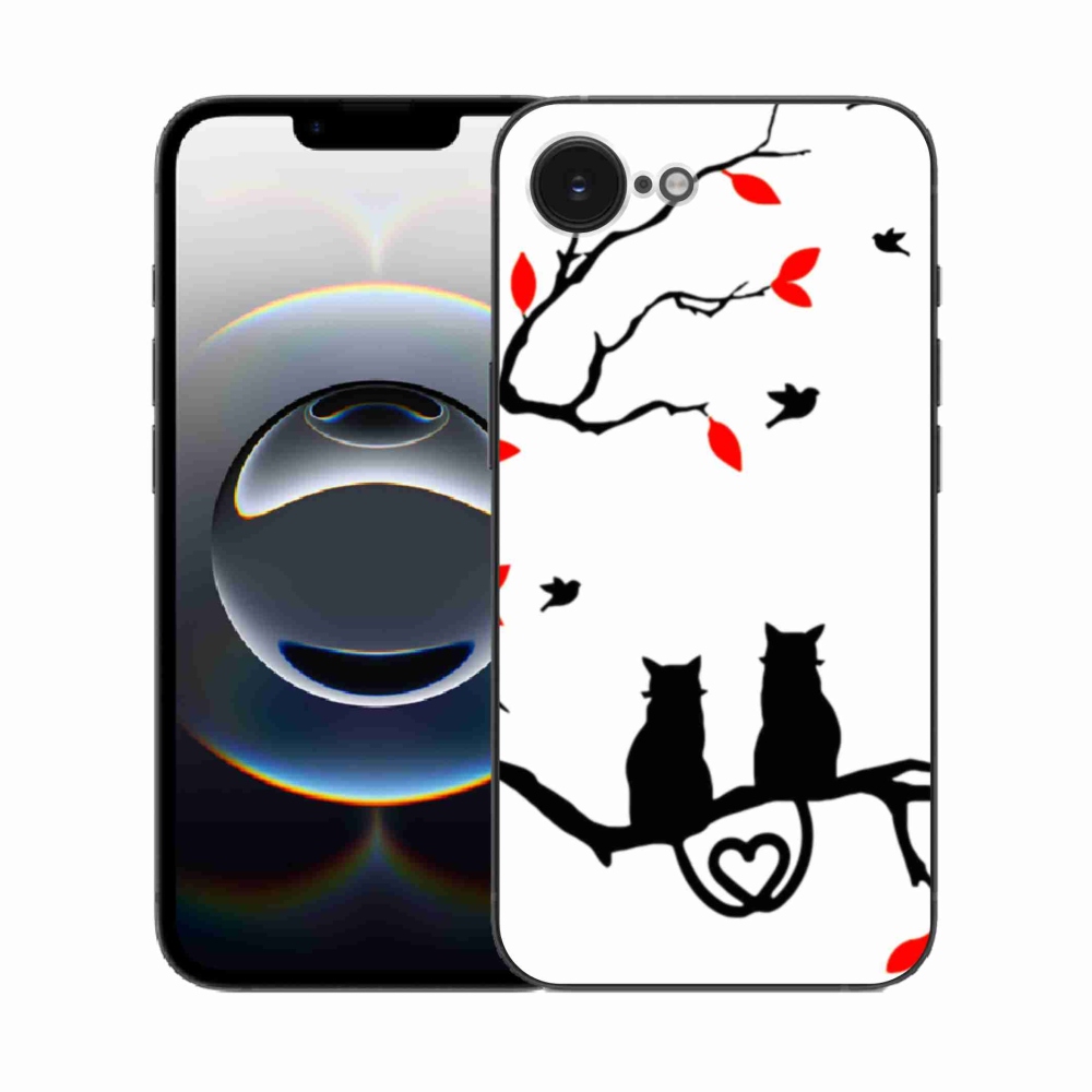 Zselés borítás mmCase iPhone 16e készülékhez - macskaszerelem