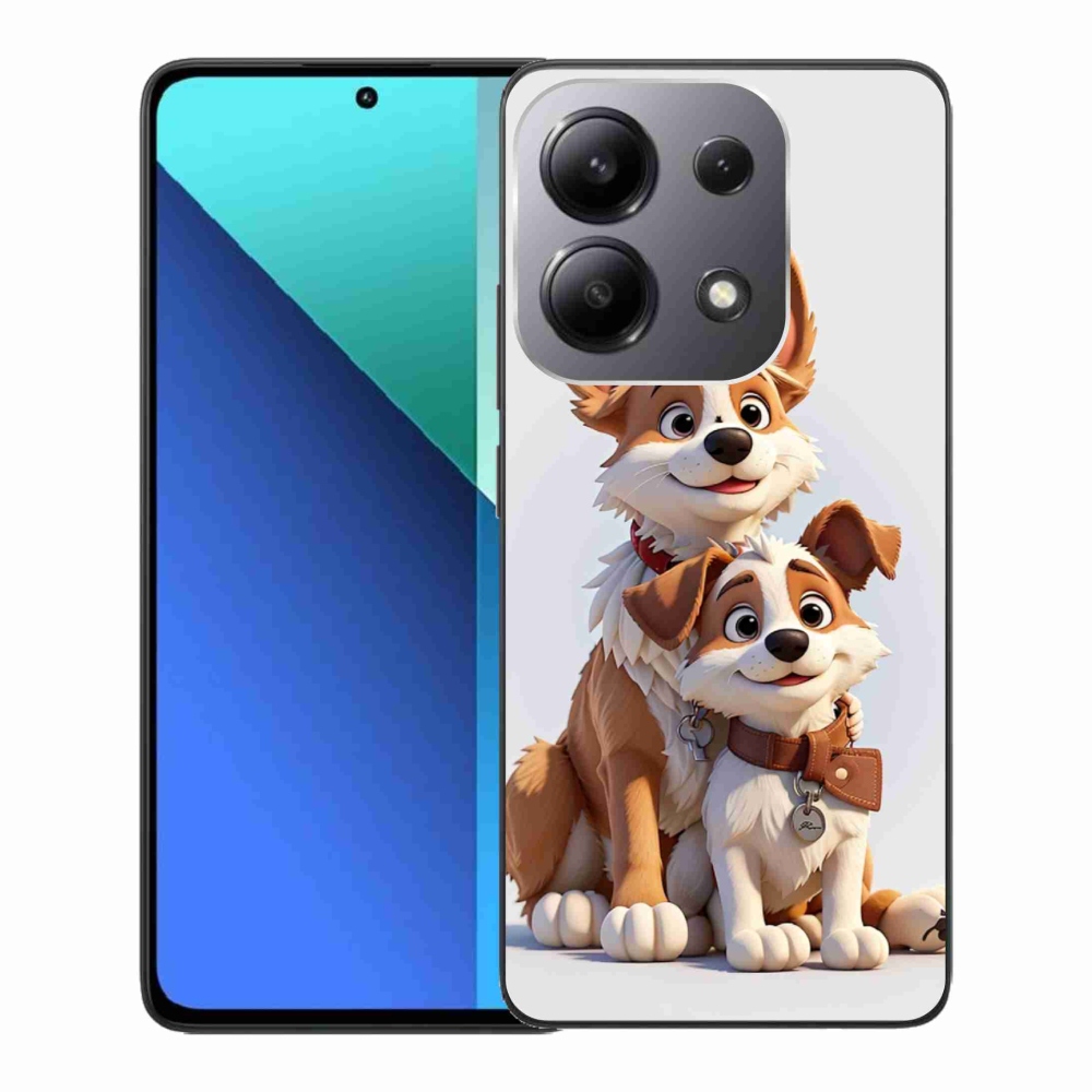 Gél borítás mmCase a Xiaomi Redmi Note 13-hoz - kutyák rajzolása