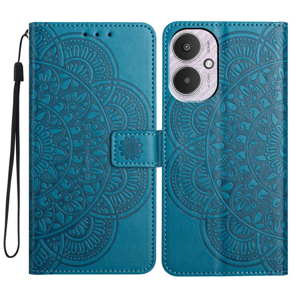 Mandala könyv tok Xiaomi Redmi 13C 5G - kék