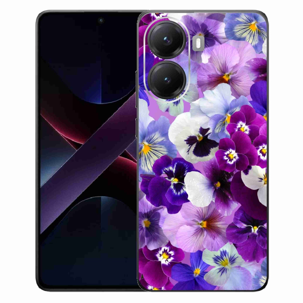 Gél borító mmCase a Xiaomi Poco X7 Pro 5G számára - virágok 9