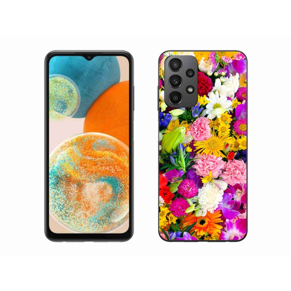 Gél borítás mmCase Samsung Galaxy A23 4G/5G - virágok 12