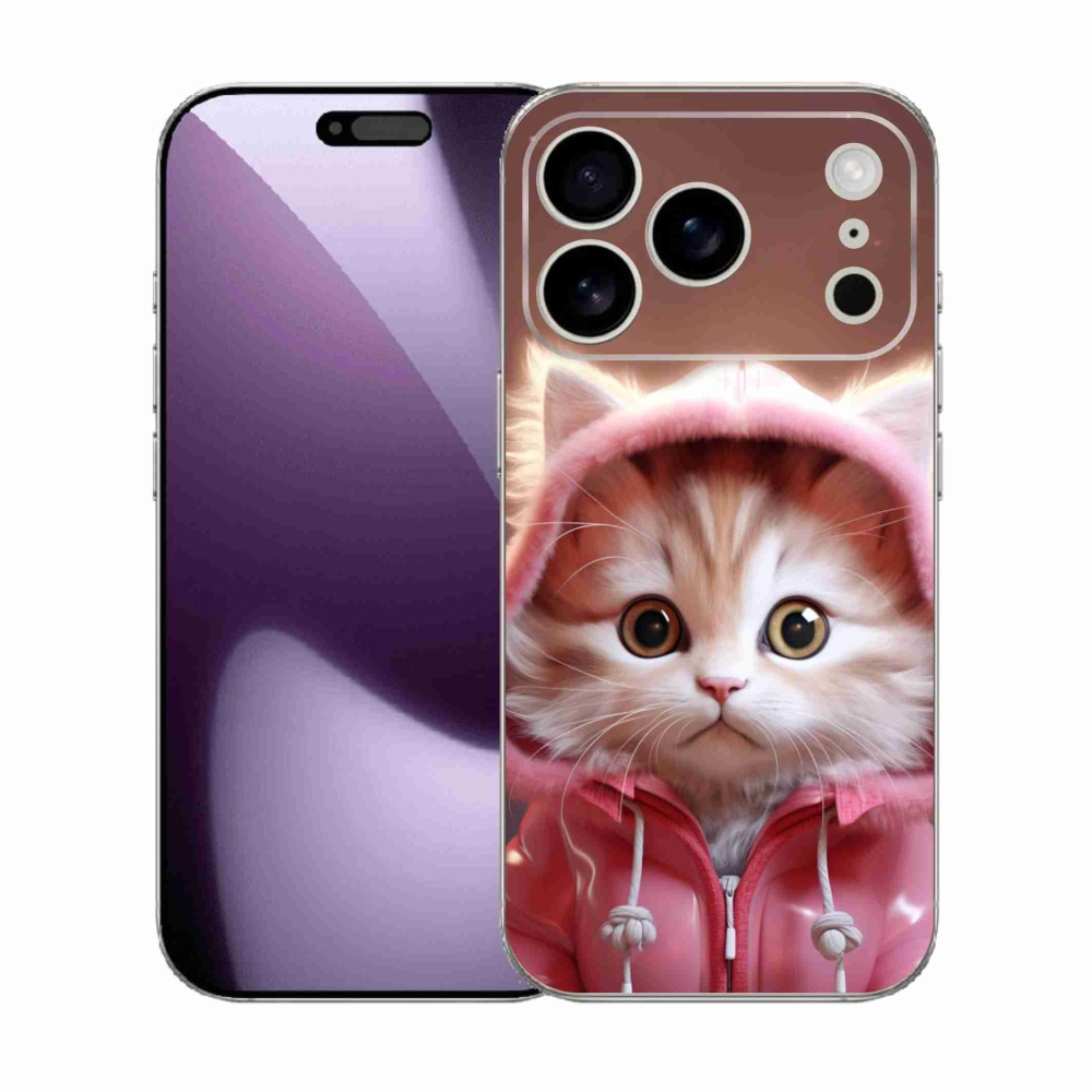 Gél borítás mmCase iPhone 17 Pro készülékhez - aranyos cica 3