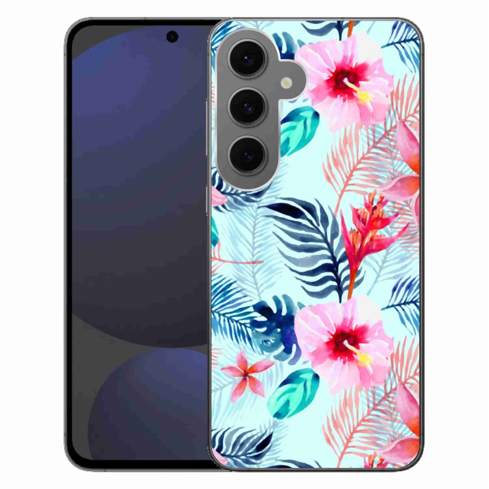 Zselés borítás mmCase Samsung Galaxy S24 FE - virágok