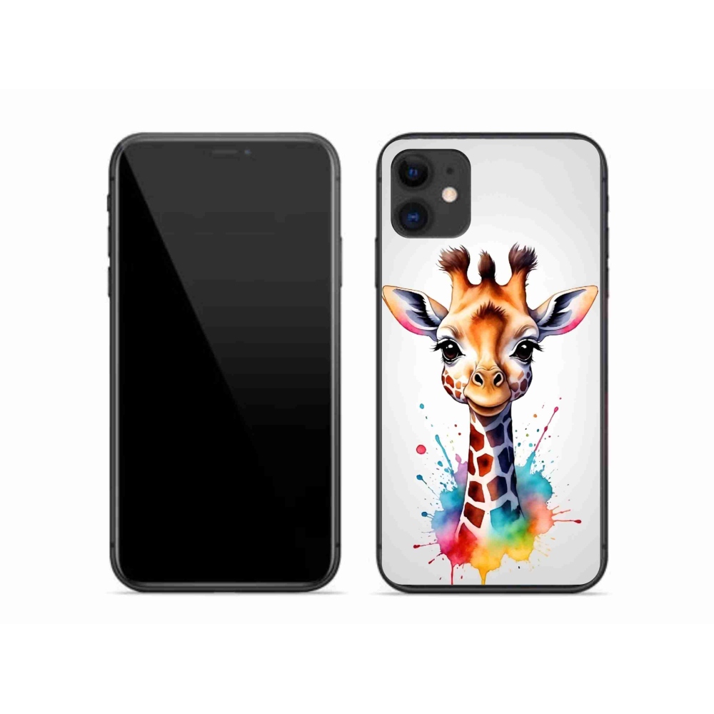 Zselés borítás mmCase iPhone 11 készülékhez - zsiráf 1