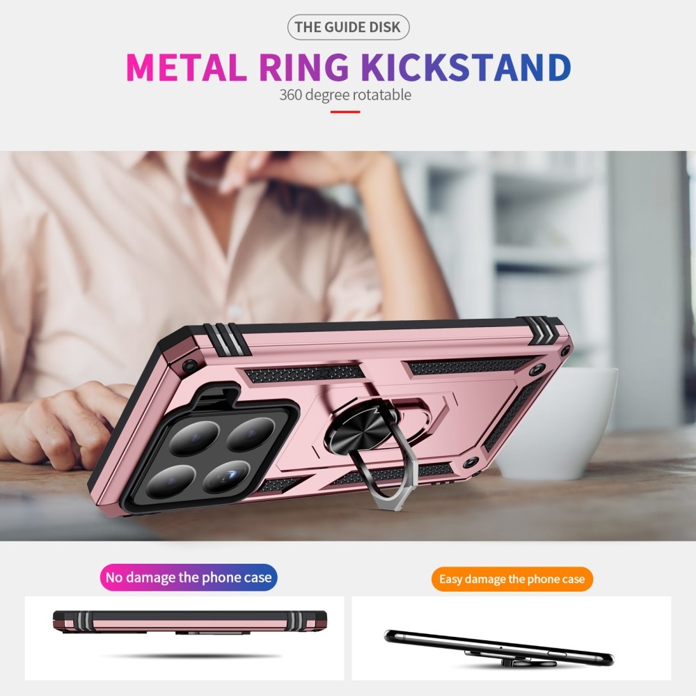 Gyűrűk tartós borítója Xiaomi 15 - rózsaarany