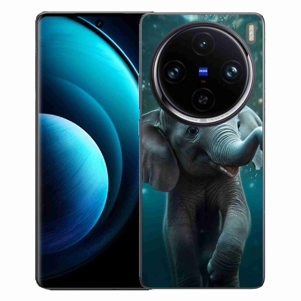 Zselés borítás mmCase a Vivo X100 Pro 5G készülékhez - elefánt a víz alatt