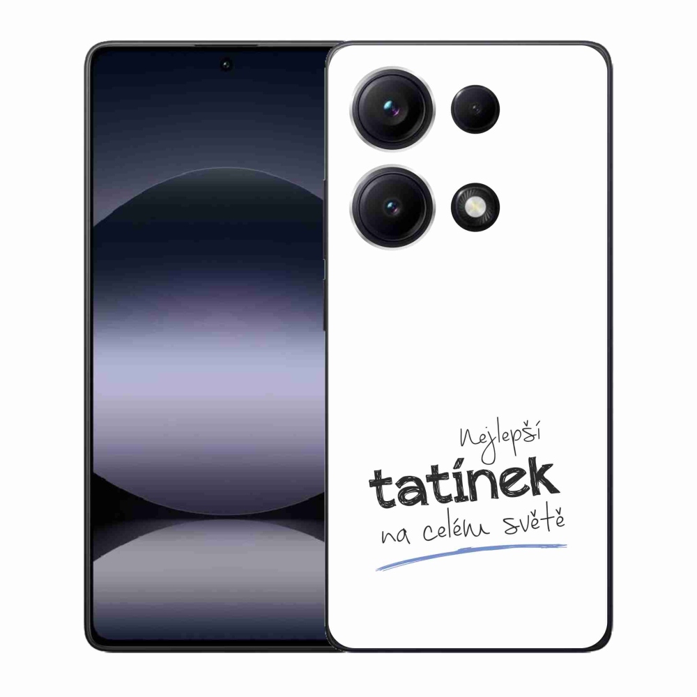 Gél borító mmCase a Xiaomi Redmi Note 14S-hez - legjobb apuci 4 fehér háttérrel