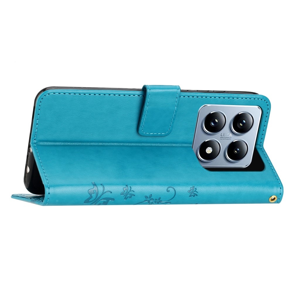 Virágok könyve tok Xiaomi 14T Pro - kék