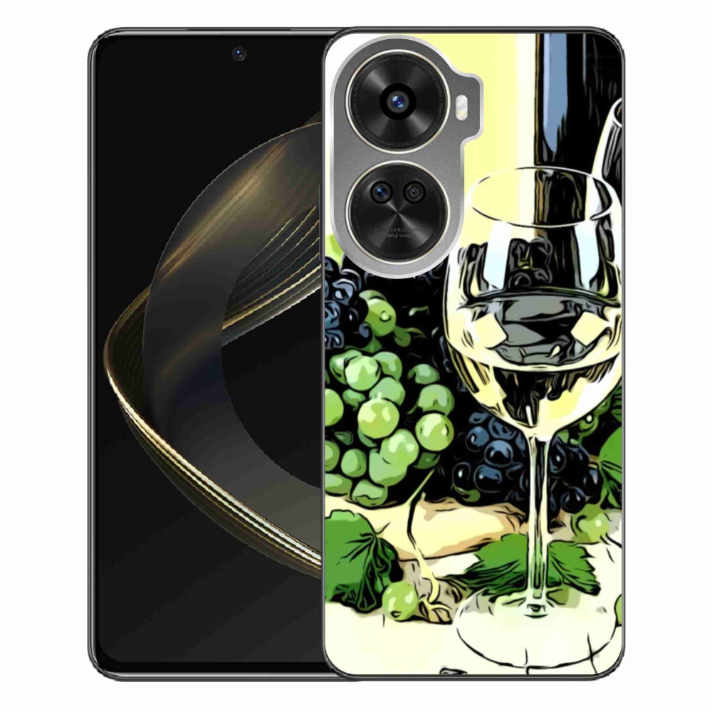 Gél borítás mmCase a Huawei Nova 12 SE számára - pohár bor