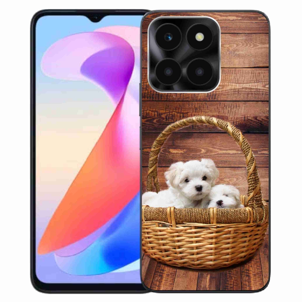 Zselés borítás mmCase a Honor X6a számára - kölyökkutyák