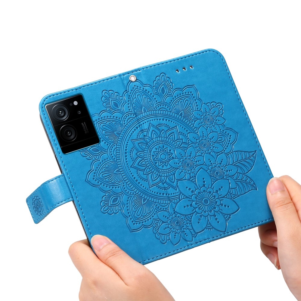 Mandala könyv tok Xiaomi 13T/13T Pro készülékhez - kék
