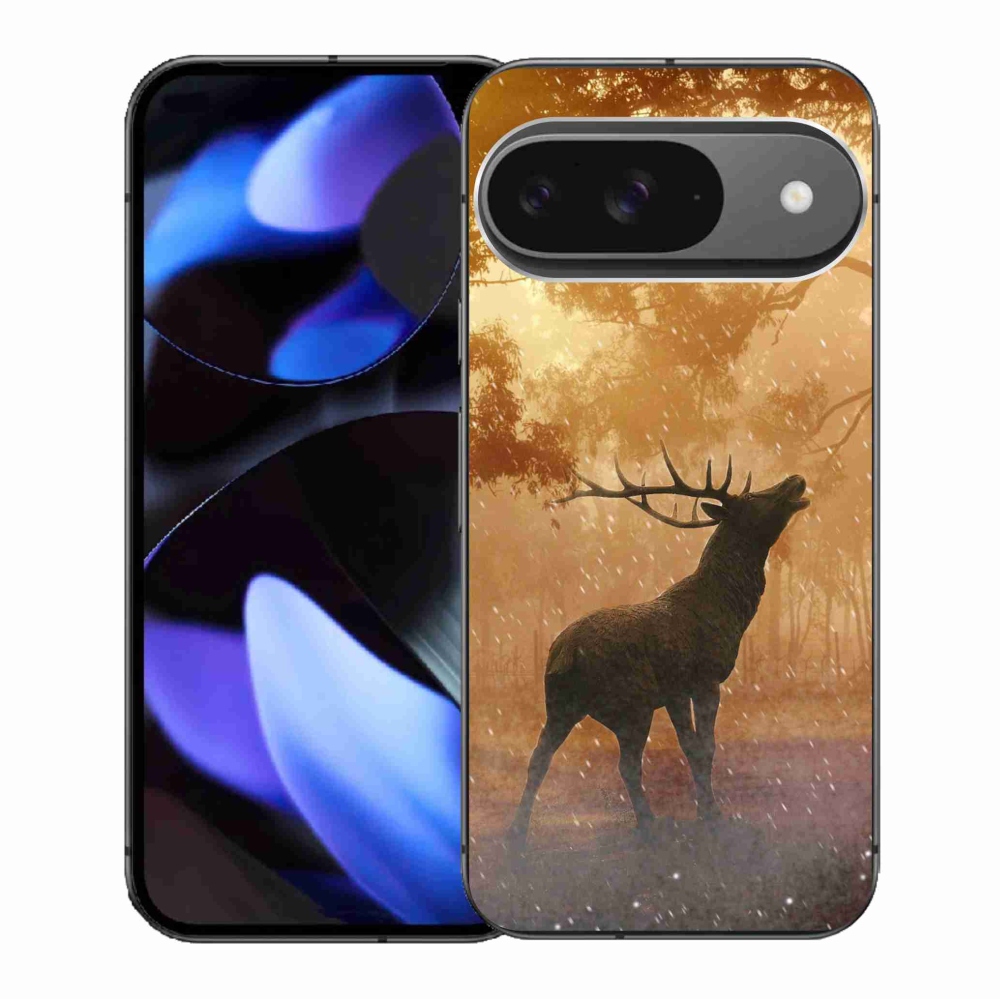 Zselés borítás mmCase a Google Pixel 9/9 Pro számára - szarvas a vadászaton