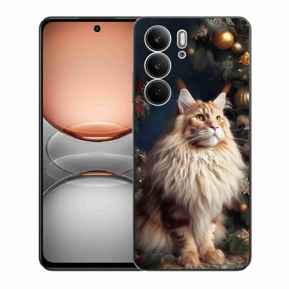 Zselés borítás mmCase a Realme C75 készülékhez - macska a fánál