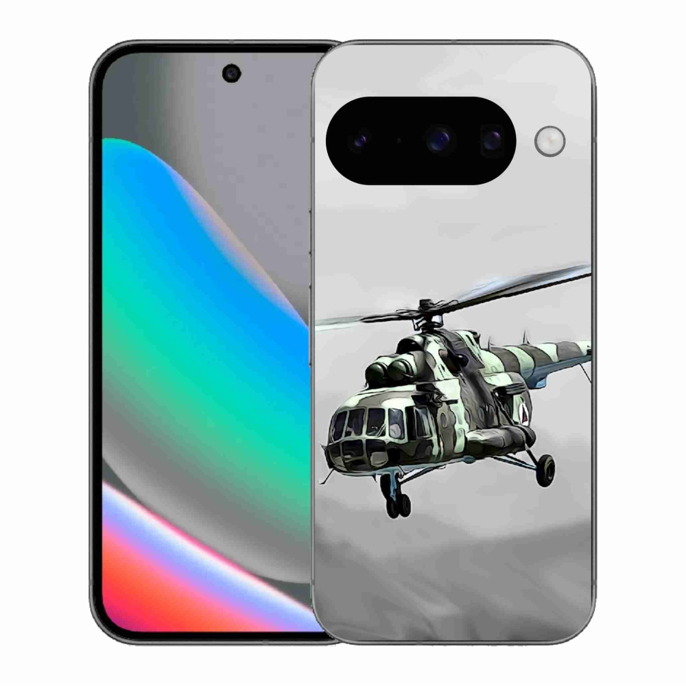 Gél borítás mmCase a Google Pixel 10 számára - katonai helikopter