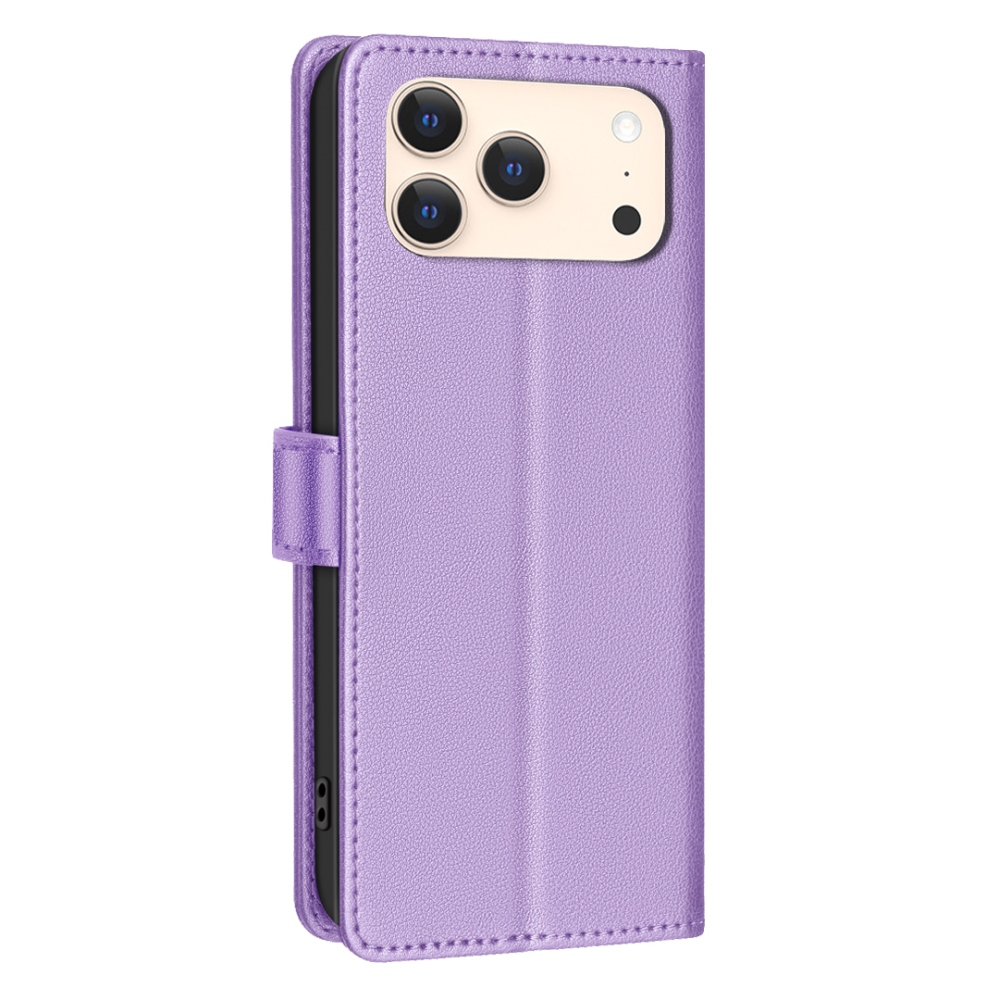 BINFEN könyvtáska iPhone 17 Pro Max készülékhez - lila