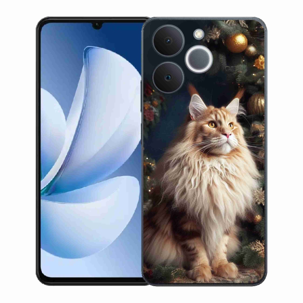 Zselés borítás mmCase a Realme Note 70T-hez - macska a fánál