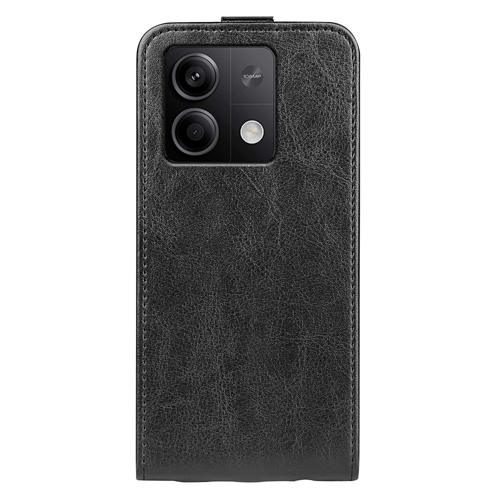 Függőleges flip tok Xiaomi Redmi Note 13 5G-hez - fekete