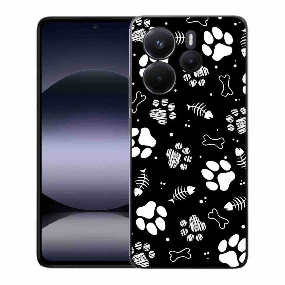 Gél borítás mmCase a Xiaomi Redmi Note 14-hez - kutyamancsok