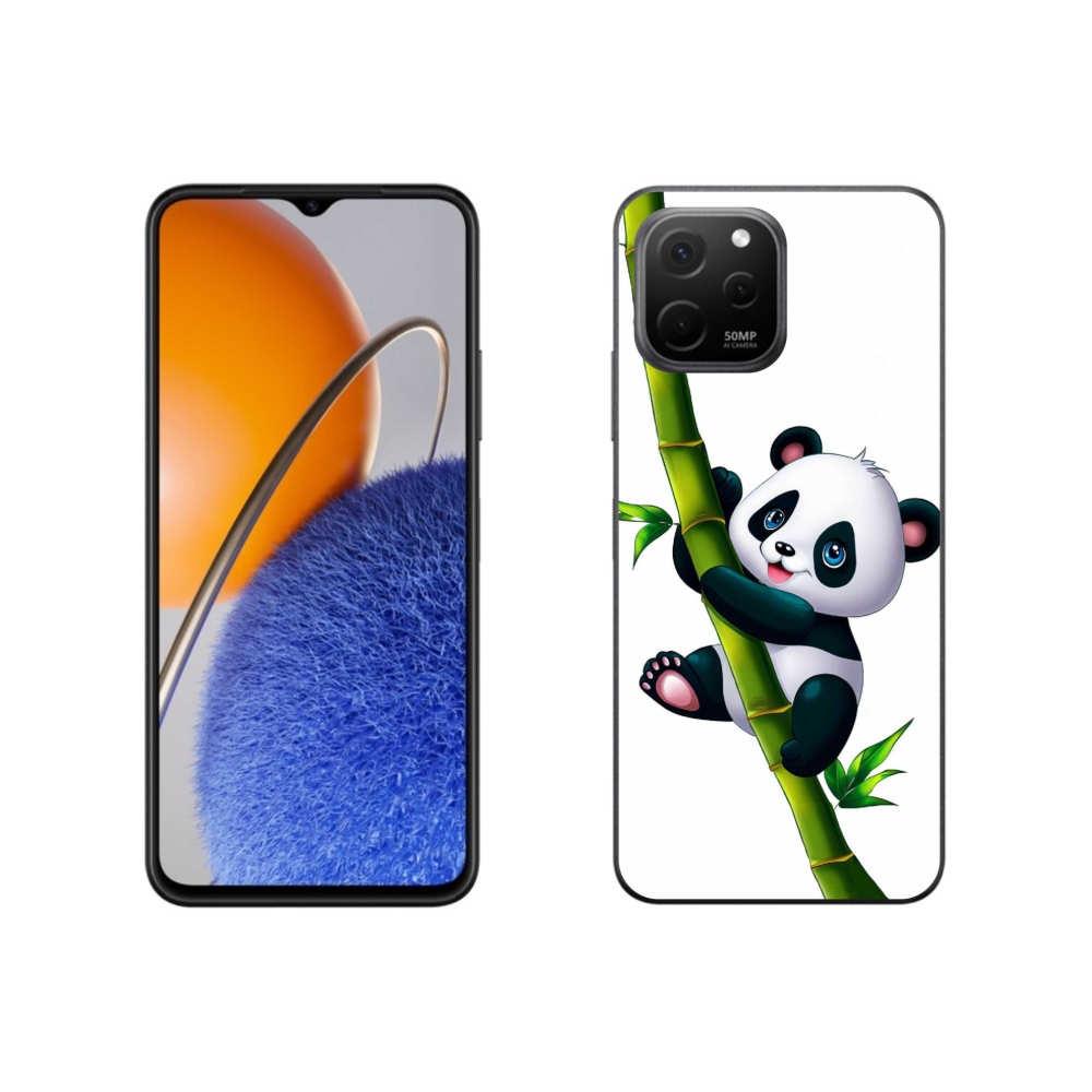 Gél borító mmCase a Huawei Nova Y61 készülékhez - panda a bambuszon