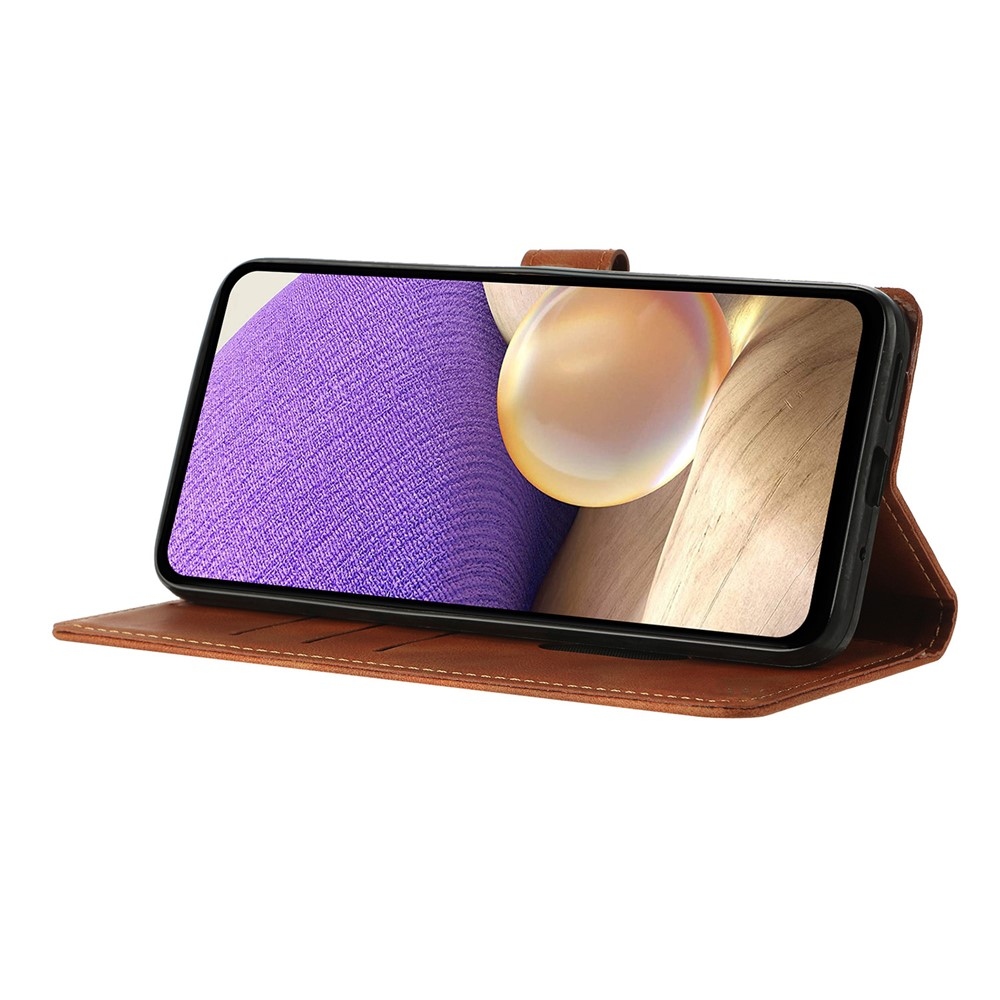 Háromszögek könyvtáska Xiaomi 15T Pro-hoz - barna