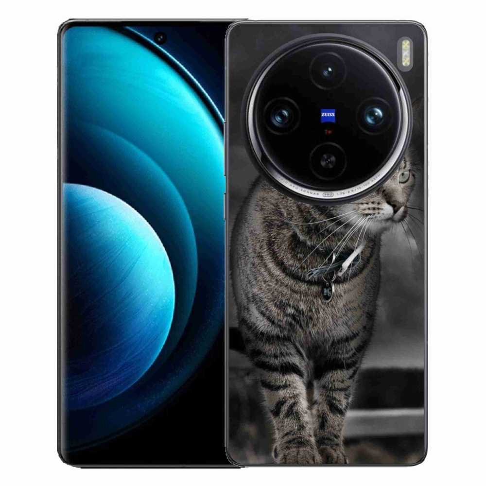 Zselés tok mmCase a Vivo X100 Pro 5G készülékhez - macska