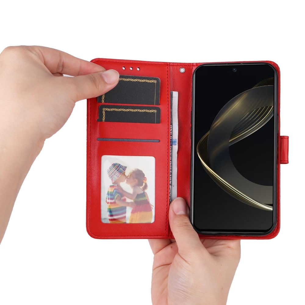 Napraforgó könyv tok Huawei Nova 12 SE-hez - piros