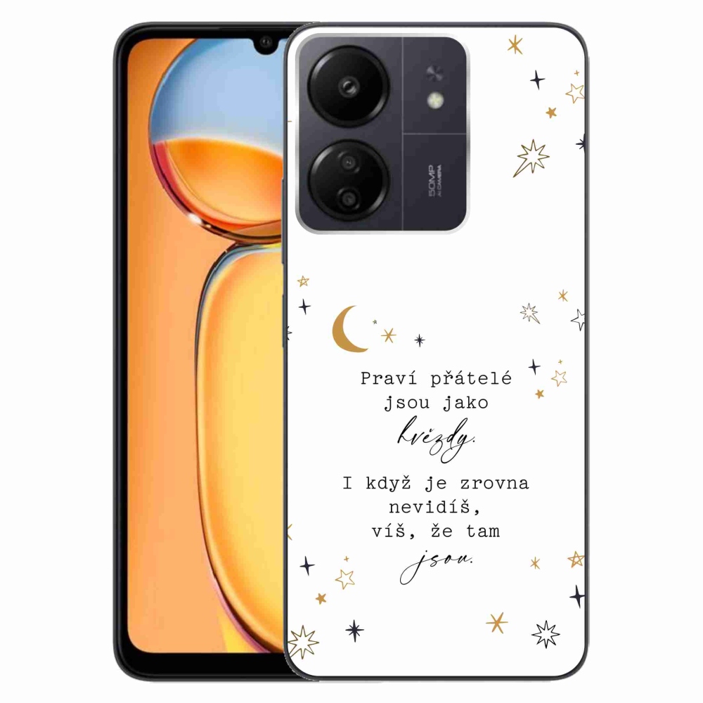 Gél borítás mmCase a Xiaomi Poco C65/Redmi 13C - idézem 6 fehér háttérrel