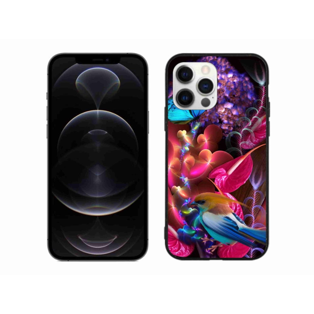 Zselés borítás mmCase iPhone 12 Pro Max készülékhez - színes virágok