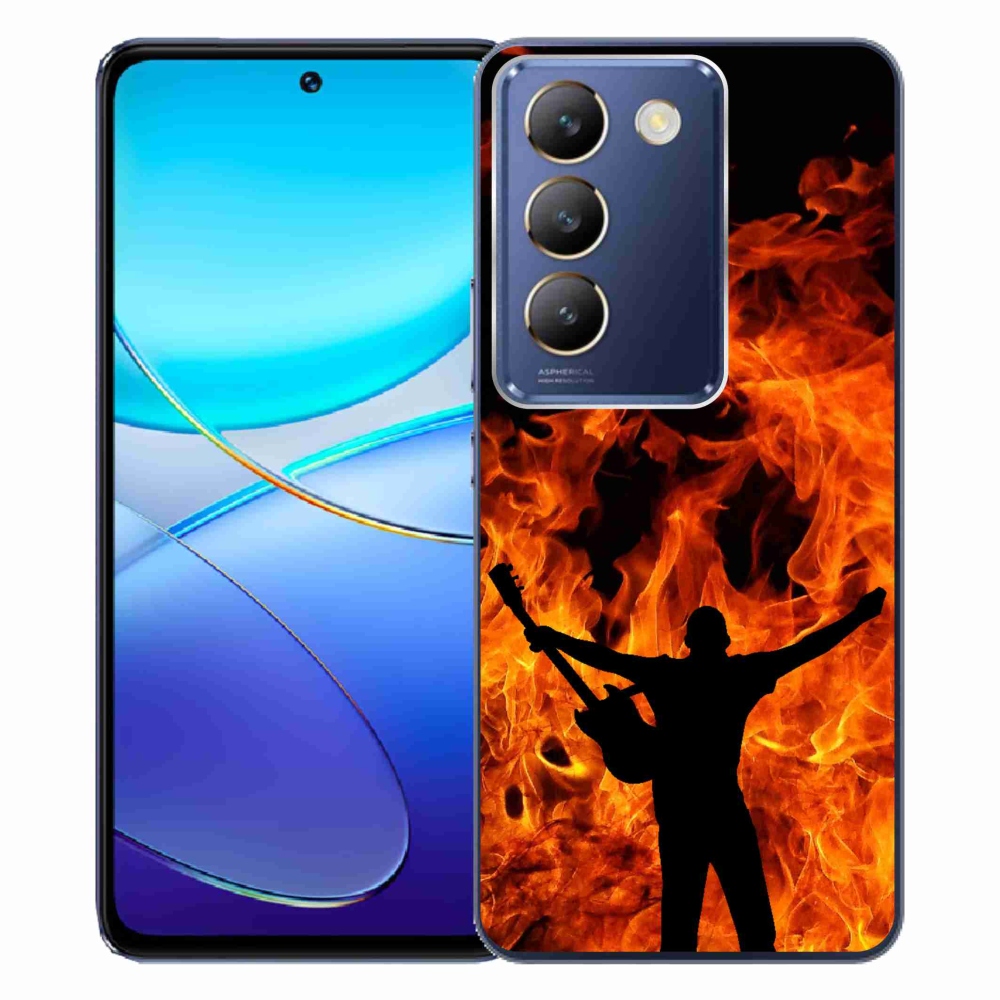 Gélburkolat mmCase a Vivo V40 SE 4G/5G - zenész és a tűz