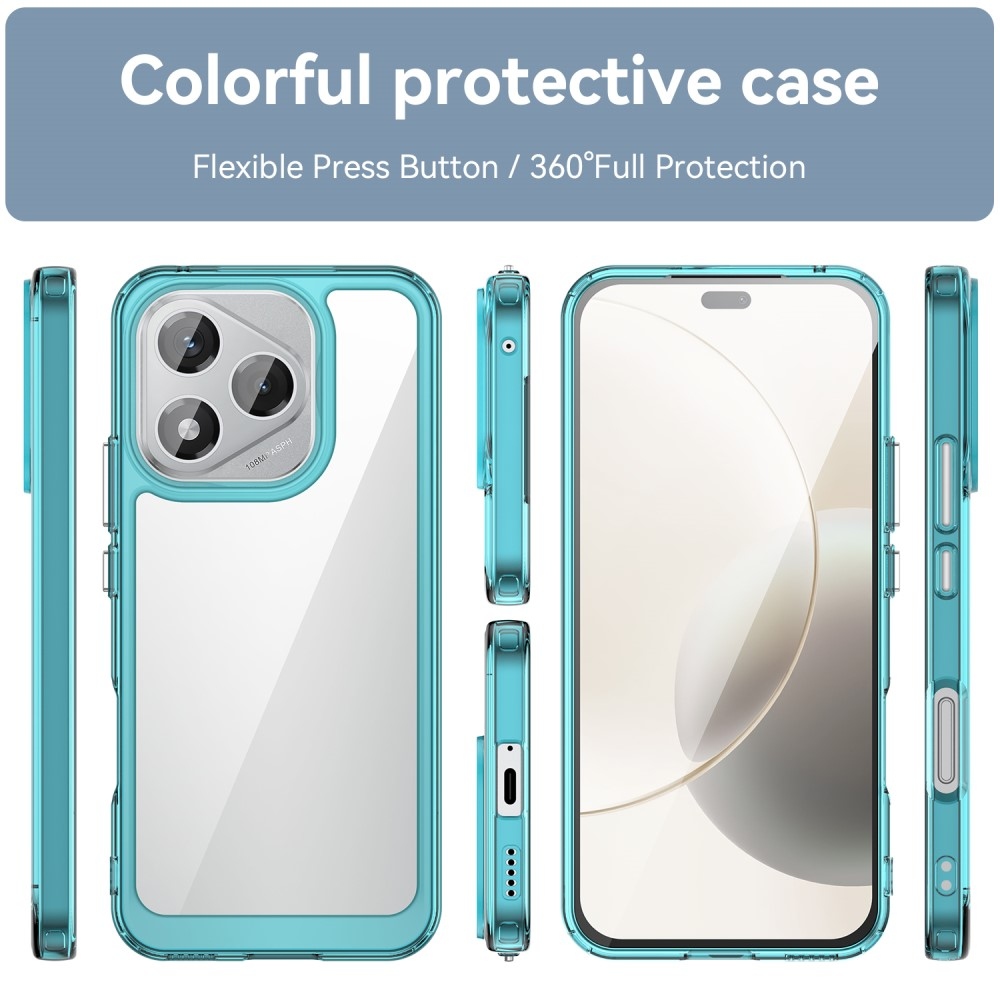 Gél tok fix hátlappal a Honor 400 Lite-hoz - világoskék színben