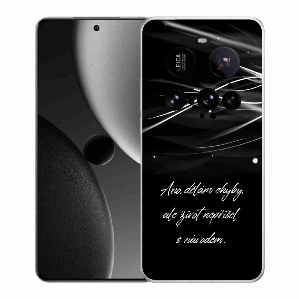 Gél borítás mmCase a Xiaomi 15 Ultra készülékhez - idézem fekete háttérrel