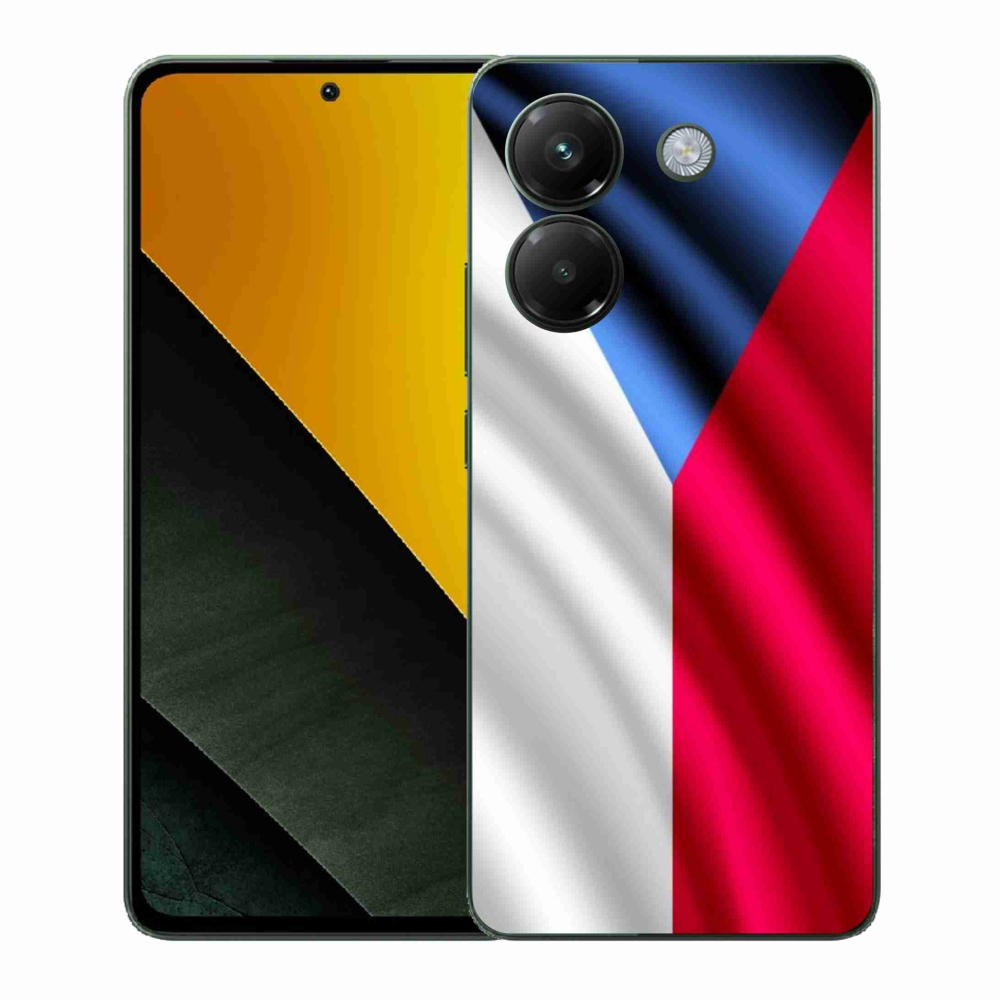 Gél borító mmCase a Xiaomi Poco M7 Pro 5G számára - cseh zászló