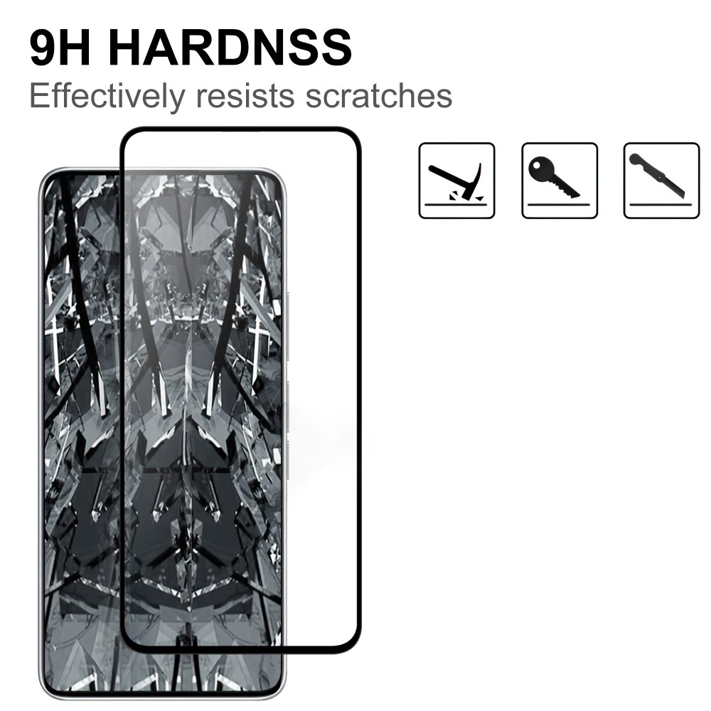 9H teljes képernyő edzett üveg a Xiaomi Redmi Note 14 5G-nél