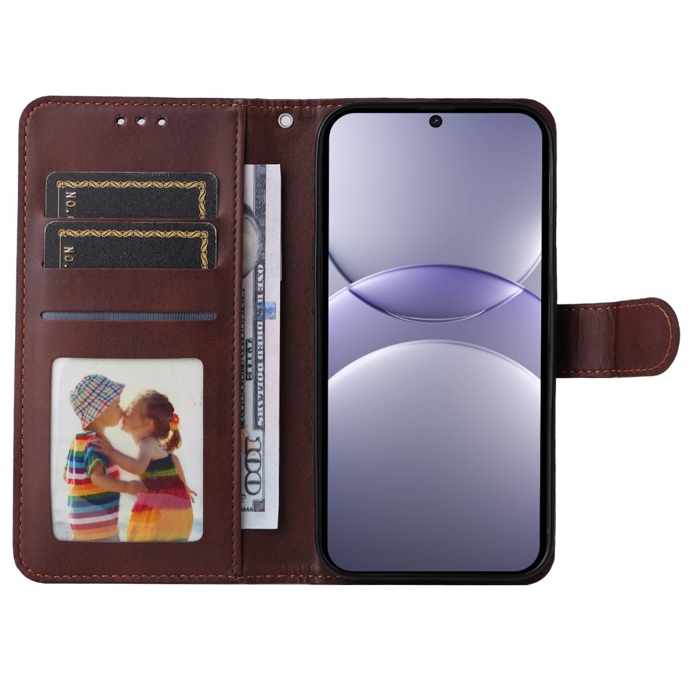 Könyvtáska a Huawei Nova 13 5G-hez - barna színű