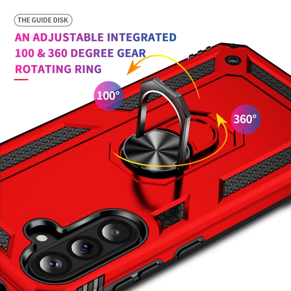 Gyűrűk tartós borítója Samsung Galaxy A36 5G - piros