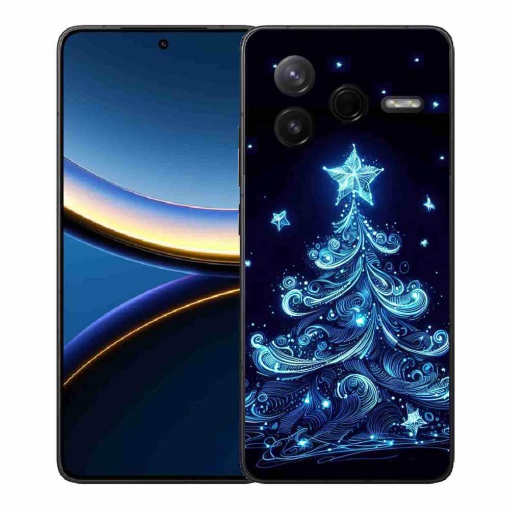 Gél borítás mmCase a Xiaomi Poco F7 Pro számára - neon karácsonyfa 4