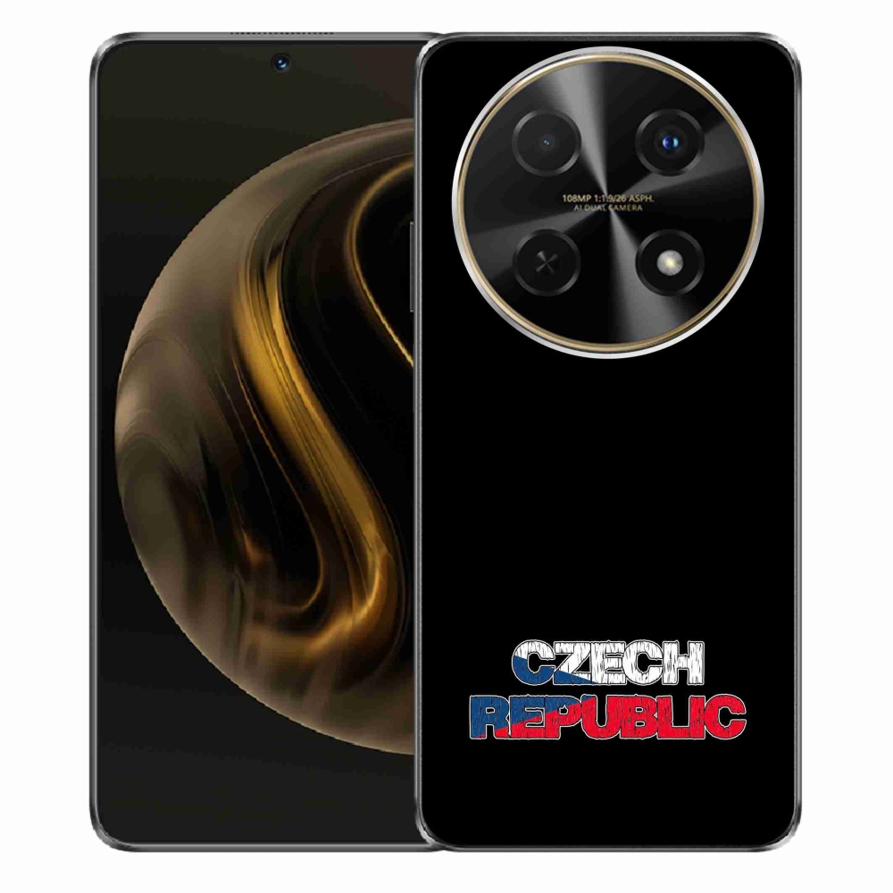 Gél borítás mmCase a Huawei Nova 12i készülékhez - Csehország fekete háttér